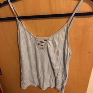 Blue PacSun crop top